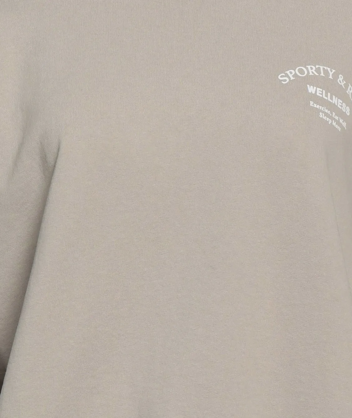 Sporty & Rich  |Crew Neck Sweat Long Sleeves Cotton Logo